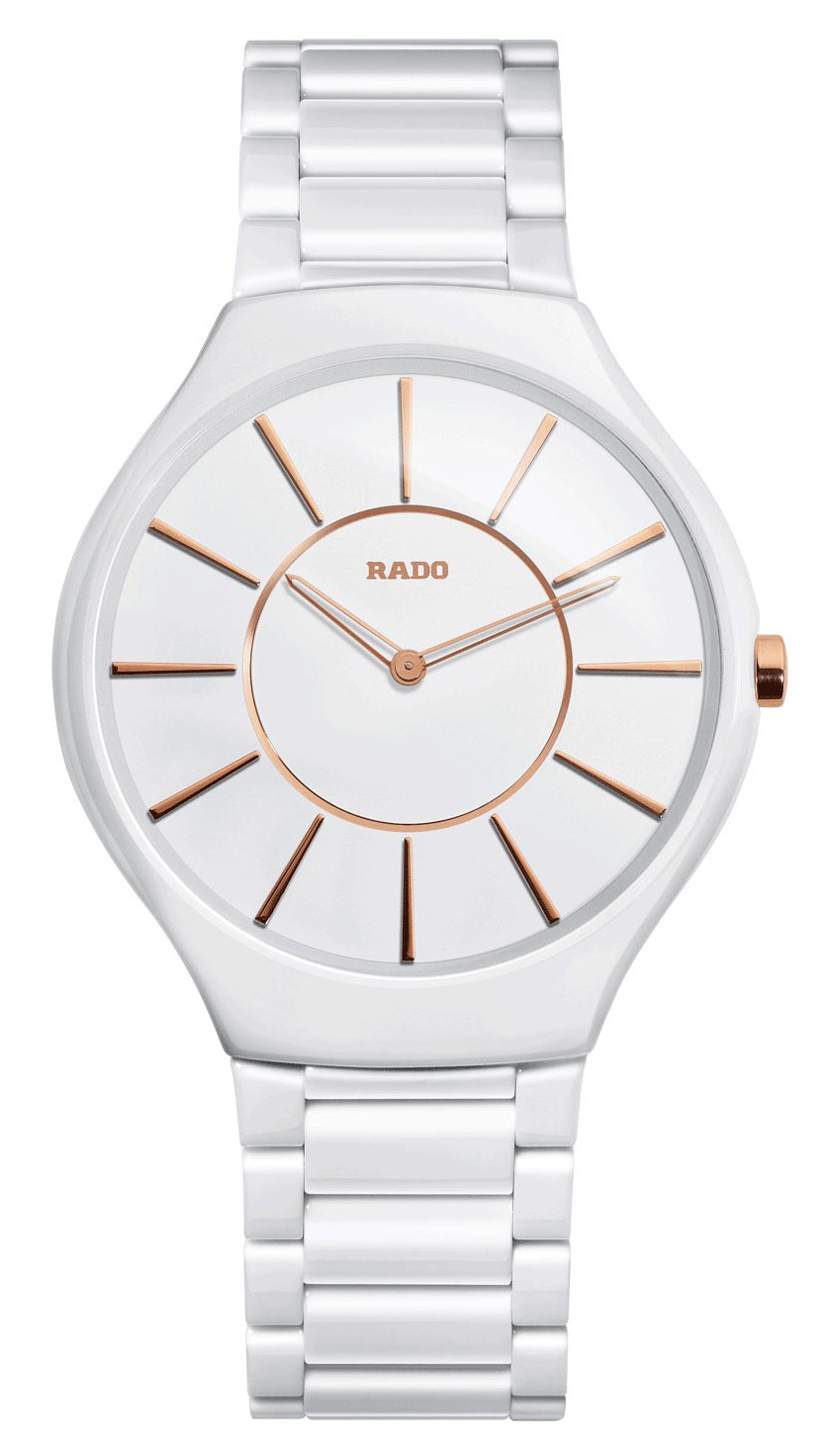 Часы Rado True Thinline с металлическими метками