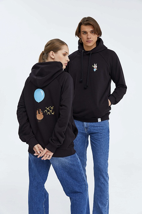 Толстовка Винни-Пух с капюшоном без молнии, XL - №9